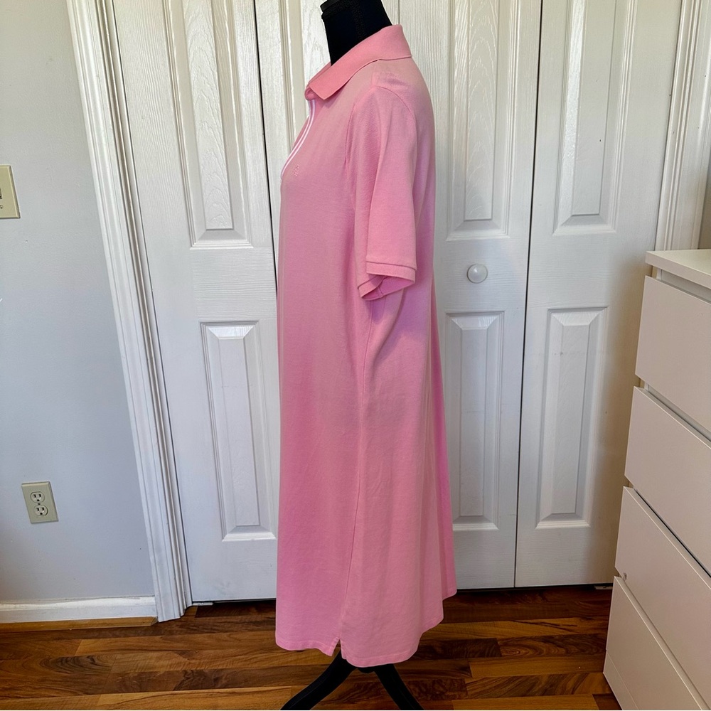 Lauren Ralph Lauren Pink Polo Dress Size 1X Cotton Knit Short Sleeves Preppy - Picture 4 of 10